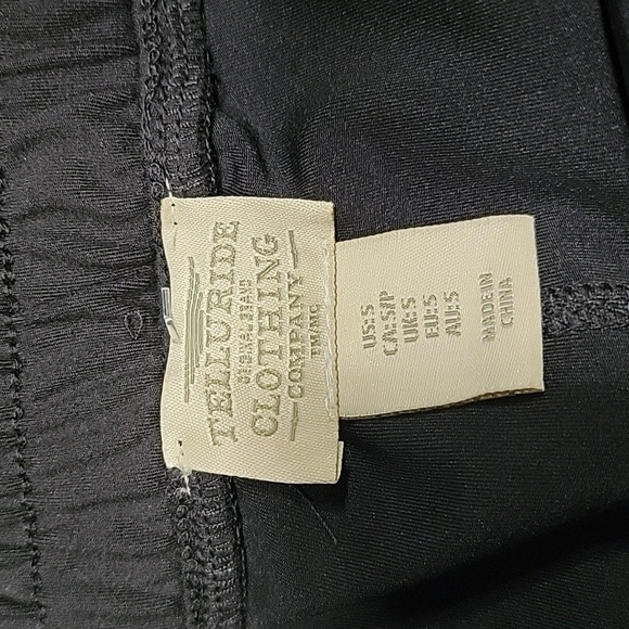 Telluride Clothing Co. Size S Black Skort, Elastic Waist w/ Drawstring Tie, NEW - Picture 12 of 13